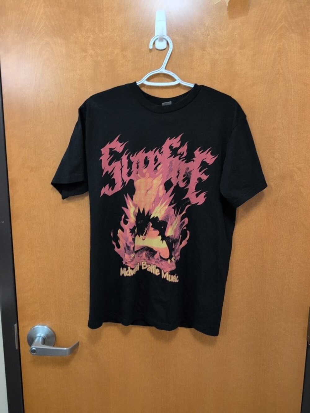 Gildan Hammer Shirt Mens M Black Red Short Sleeve Tee Sacrifice Midwest Battle